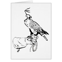 Falcon on Glove Card