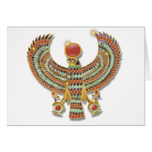 Falcon pectoral greeting cards