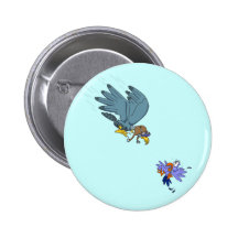 Falcon with goggles pins