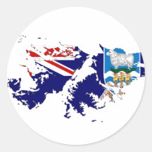 Falkland Islands (Malvinas) Flag Map FK Sticker