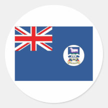 Falkland Islands Round Sticker