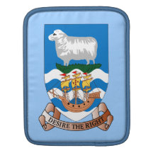 Falklands Sheep Ship Sea Flag iPad Sleeve