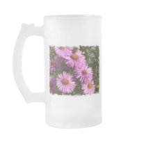 Fall Aster Frosted Beer Mug