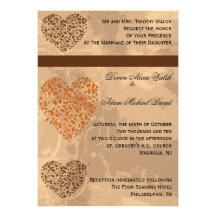 Fall/Autumn Wedding Invitation