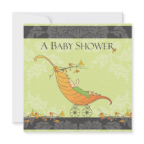 Fall Baby Shower | Leaf Carriage