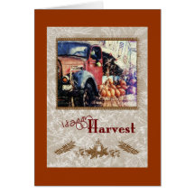 Fall Bounty Pumpkin Truck, Happy Harvest Cards