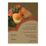 Fall Cala Lily Bouquet Personalized Invite