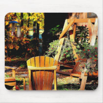 Fall Chairs and Swing Mousepad