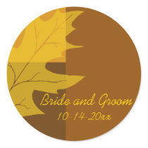 Fall Colour Block Wedding Envelope Seals