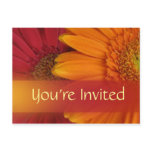 Fall colour invitation postcard