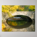 Fall creek and bridge print