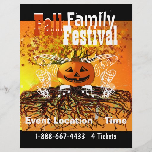 Fall  Family Festival Halloween Fall Event Flyer