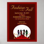 Fall Fashion Show Poster posters