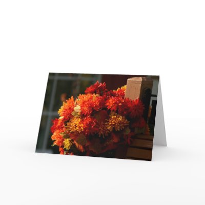 Fall Fence Post note card