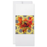 Fall Fest Leaf and sunflower graphic rack cards