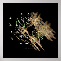 Fall Flight Fractal by Kitty Ann Print