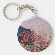 fall flowers key chain