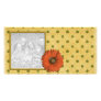Fall Flowers Photo Template Customized Photo Card