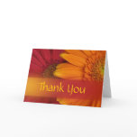 Fall flowers Thank you Card