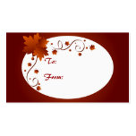 Fall frame - Gifttag Business Card