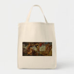 Fall from the Garden of Eden, Fresco, Michelangelo Tote Bags