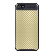 Fall Harvest Brown and Linen Dot Pattern Covers For iPhone 5