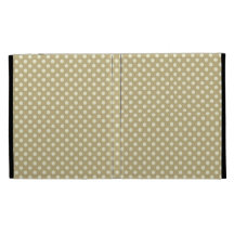 Fall Harvest Brown and Linen Dot Pattern iPad Folio Cases
