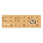 fall harvest sheep business cards