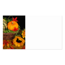 Fall Harvest Sunflowers Business Card