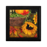 Fall Harvest Sunflowers Keepsake Boxes