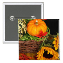 Fall Harvest Sunflowers Pin