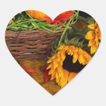 Fall Harvest Sunflowers Stickers