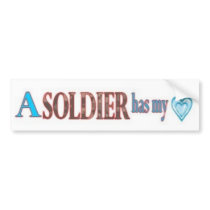Fall in Love with a Soldier Bumper Stickers
