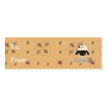 fall in the air sheep head business cards