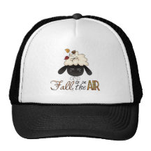 fall in the air sheep head trucker hat
