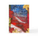 Fall Leaf and Flag for Thanksgiving cards