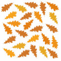 Fall Leaf Pattern. Autumn Brown Oak Leaves. Custom photo sculptures