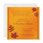 Fall Leaves Bridal Shower Invitation
