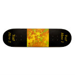 Fall Leaves Fractal. Abstract Art. Skateboards
