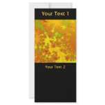 Fall Leaves Fractal. Golden Colours. Add Your Text rack cards
