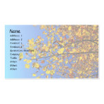 Fall Leaves in the Sun Business Card