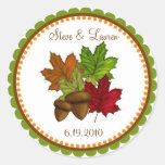 Fall Leaves, Maple Leaves and Acorns Stickers