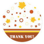 Fall leaves Thank You! - Sticker