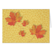 Fall Leaves Thanksgiving Card