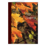 Fall leaves-Thanksgiving Card