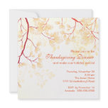 Fall Leaves Thanksgiving Dinner Party invitations
