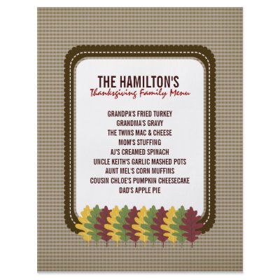 Buffet Menu Template