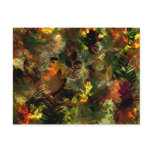 Fall Leaves Watercolour Postcard