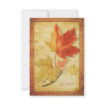 Fall Leaves Wedding Reply Card (RSVP Card)