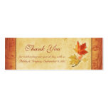 Fall Leaves Wedding Thank You Favour Tags business cards
